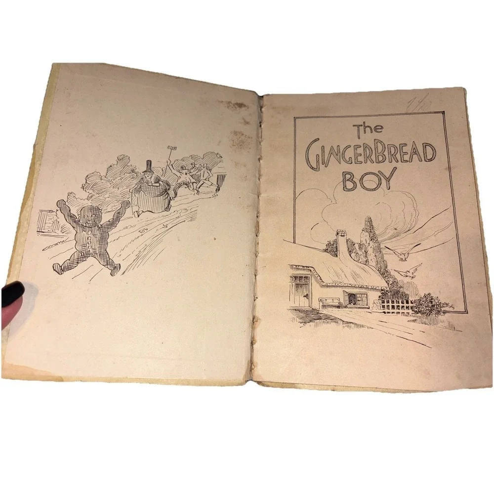 The GingerBread Boy‎ - 1921 Children's Book-Saalfield Publishing Akron Oh